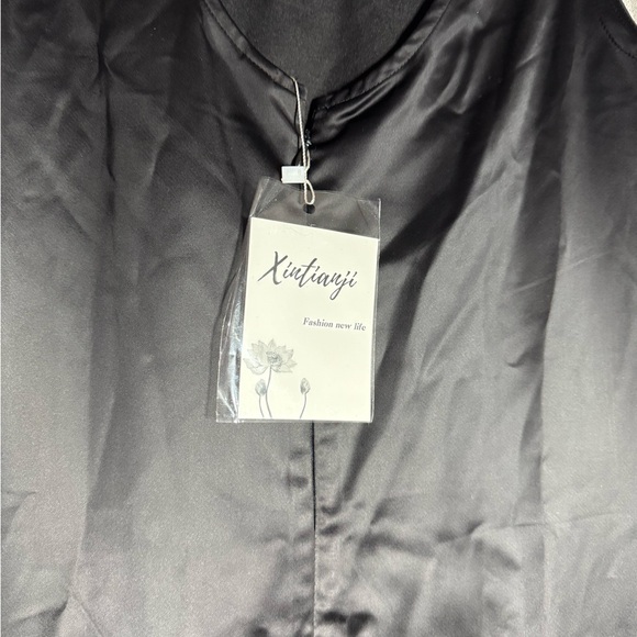 Xintianji Women’s Satin Maxi Dress Zip Back Tank Dresses Size Large NWT - Picture 5 of 12